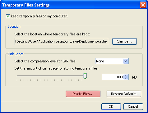 Clearing Java Cache - Windows Edition